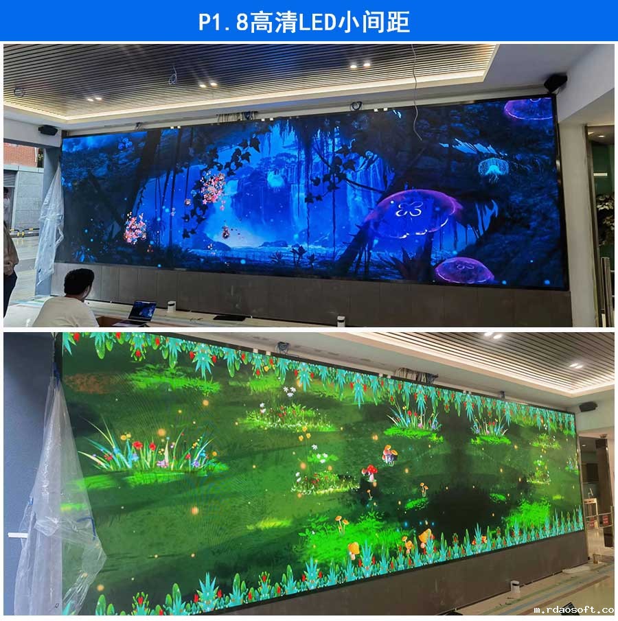 P1.8LED高清显示背景墙面屏小间距室内全彩(图1)