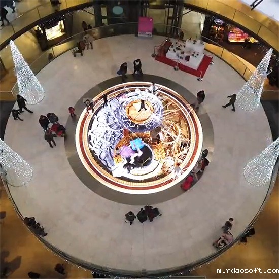 西班牙巴塞罗那复古风格商场圆形LED雷竞技推广码