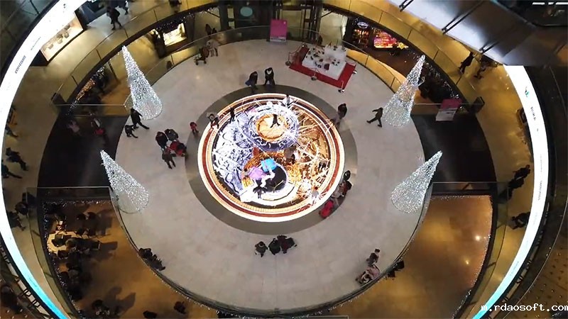 西班牙巴塞罗那复古风格商场圆形LED雷竞技推广码(图3)