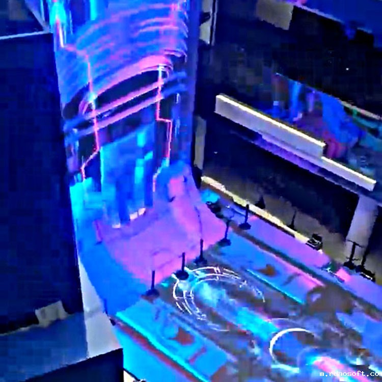 大型商场P2.976沉浸式LED互动地砖透明显示屏 